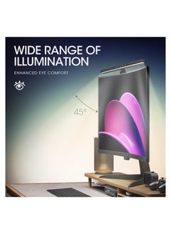 Generic RGB Monitor Light Bar Backlight, Computer Light Bar for Eye Caring Touch Control 2 in 1 Dual Light Source, Monitor Desk Lamp Screen Monitor Light, for Desk Office Home Game, Colorful LED Light  - Image 5