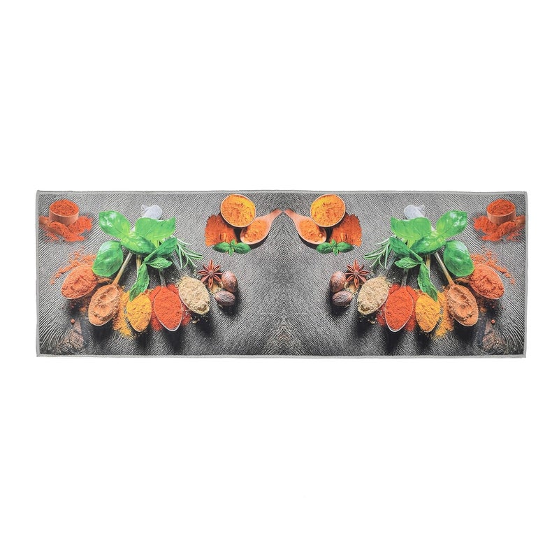 NCR FAB Multi Purpose Anti Skid Washable Kitchen Mat Runner Attractive Look Digital Printed Soft Combo Kitchen Floor Mat 18x28 CM 18x54 CM  - Image 3