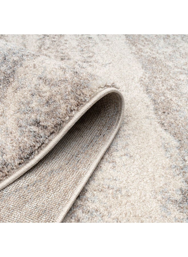 DANUBE HOME Sahara Modern Abstracts Rug | Washable Modern Rugs Style | Polypropylene + Polyester Area Rug Floor Covering | Indoor Carpet For Living Room Dining Bedroom 240X340cm-Brown-231200400575 - Image 5