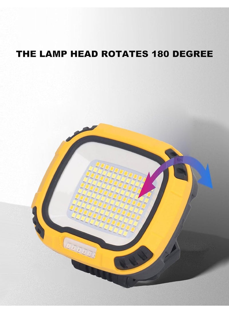Generic Portable LED Work Light with Rechargeable Battery, Multiple Lighting Modes, and IP44 Waterproof for Outdoor Activities, Searchlight, and Emergency Light  - Image 5