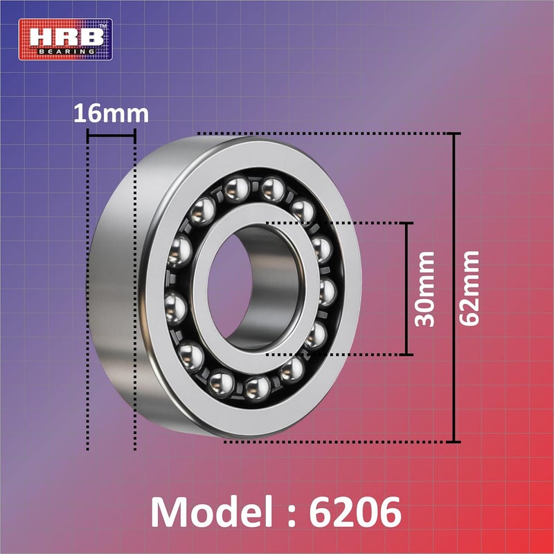 HRB Ball Bearing 6206 - Image 2