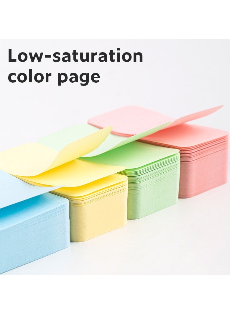 NUSIGN ENS116 Dual-Size Sticky Notes Holder - 150 Pastel Sheets with ABS Case - Image 4