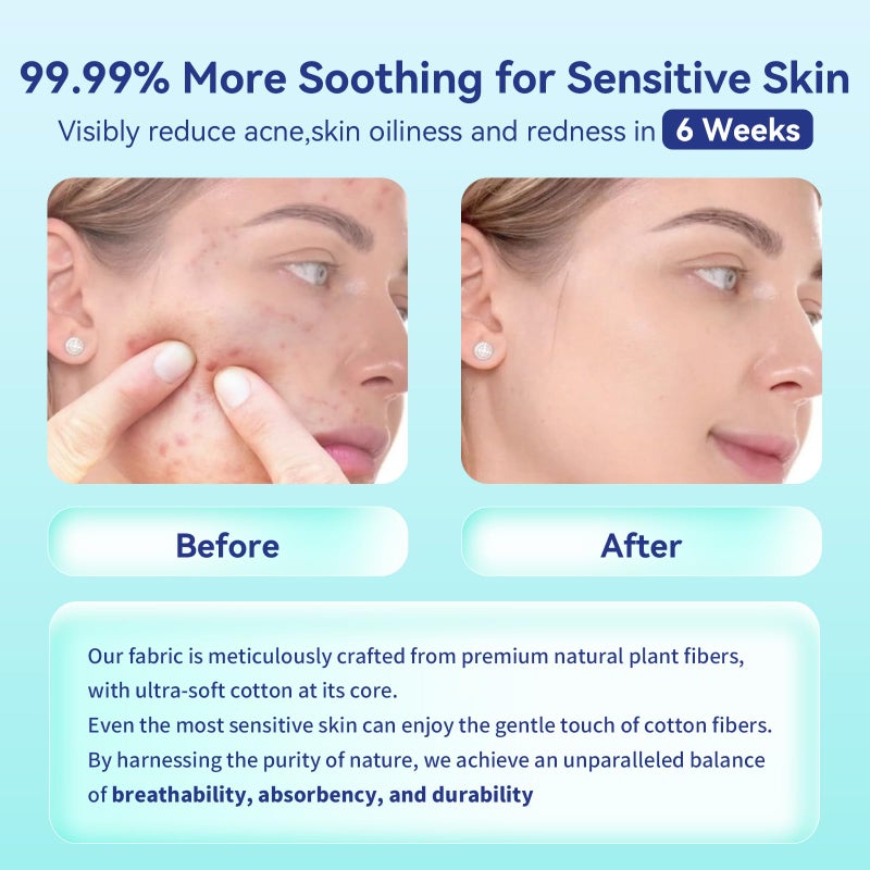 Ditoi Disposable Face Towels XL, Soft Cotton Facial Cleansing Cloths, Dry Face Towelettes for Makeup Removal, Sensitive Skin & Daily Skin Care, 50 Count, 10"Ã—12" - Image 4