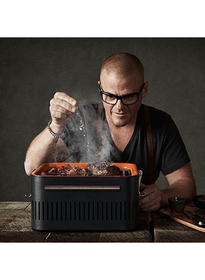  ايفرديور شواية فحم محمولة بمقابض باردة الملمس وبلون رمادي جرافيت وبأبعاد 23 × 42.5 × 34.7 سم HBCUBEG - Image 4