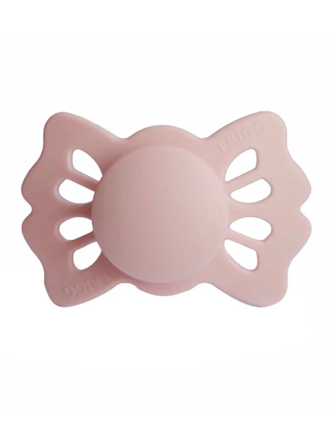 FRIGG Lucky Symmetrical Silicone Baby Pacifier 6-18M Blush Size 2