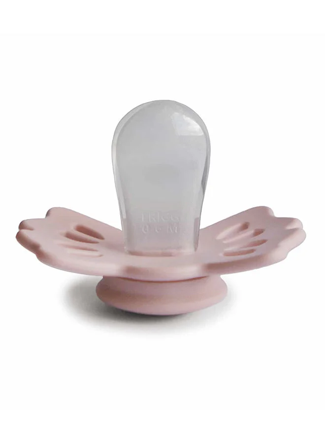 FRIGG Lucky Symmetrical Silicone Baby Pacifier 6-18M Blush Size 2