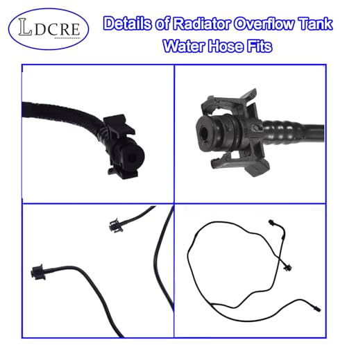 LDCRE Radiator Overflow Tank Water Hose Fits for 2013-2016 Ford Escape 2.0L L4,Engine Coolant Overflow Hose Replace CV6Z8B081Z CV6Z-8B081-Z - Image 5