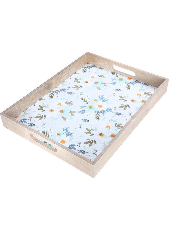 Alsaif Wooden Serving Tofir 42 Cm Rectangle White - Image 4