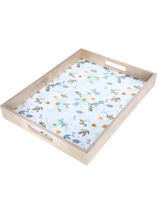 Alsaif Wooden Serving Tofir 42 Cm Rectangle White - Image 2