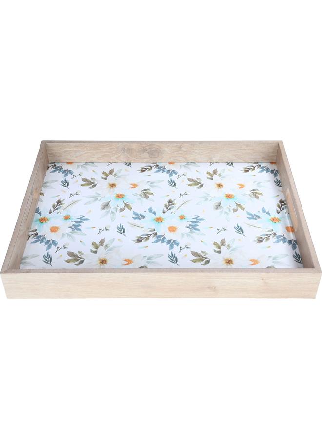 Alsaif Wooden Serving Tofir 42 Cm Rectangle White - Image 3