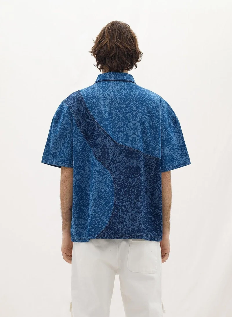 LES BENJAMINS DENIM POLO TEE 001