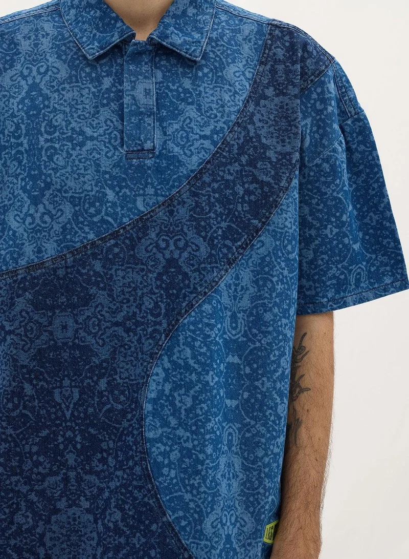LES BENJAMINS DENIM POLO TEE 001