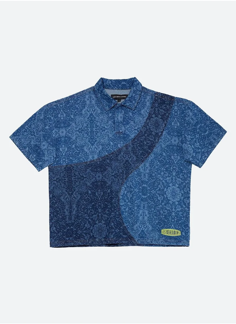 ليس بنجامنز DENIM POLO TEE 001