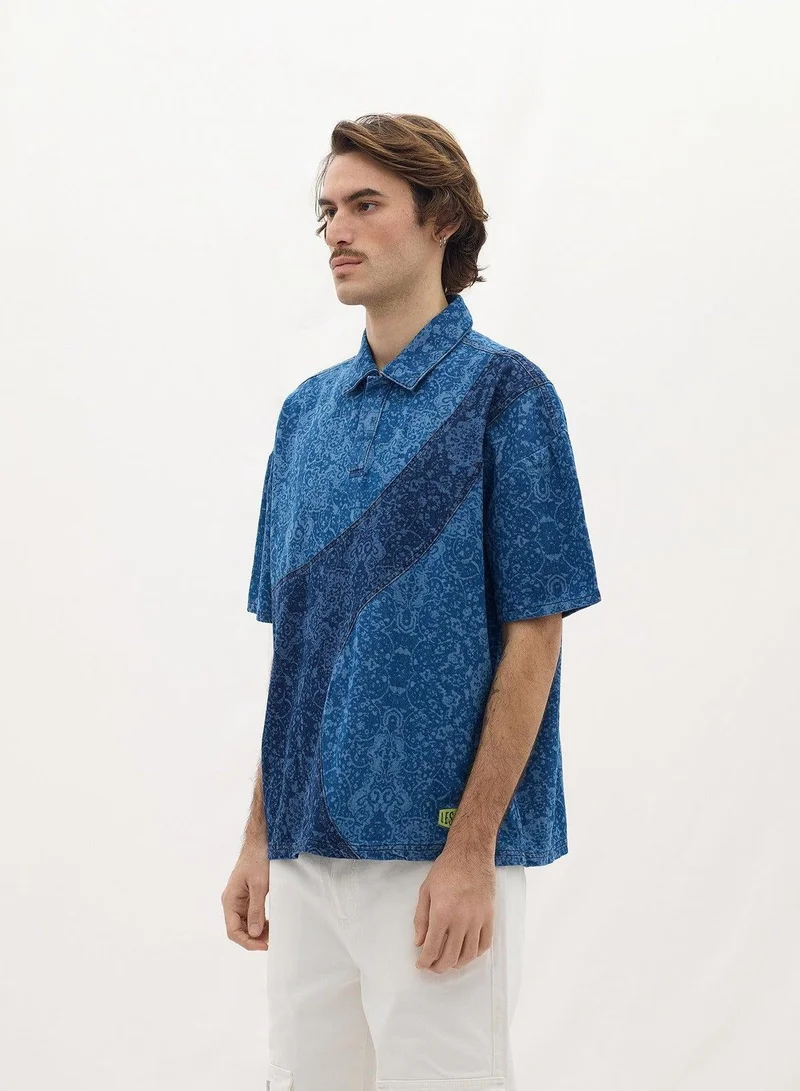 LES BENJAMINS DENIM POLO TEE 001
