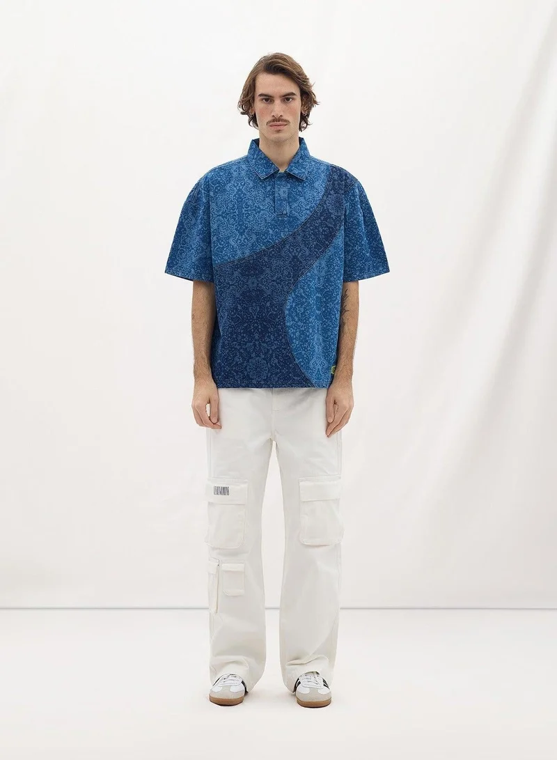 LES BENJAMINS DENIM POLO TEE 001