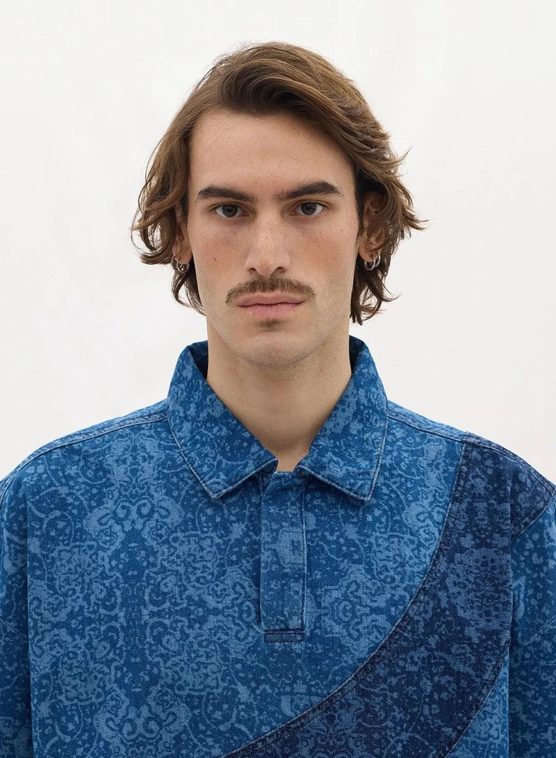 LES BENJAMINS DENIM POLO TEE 001