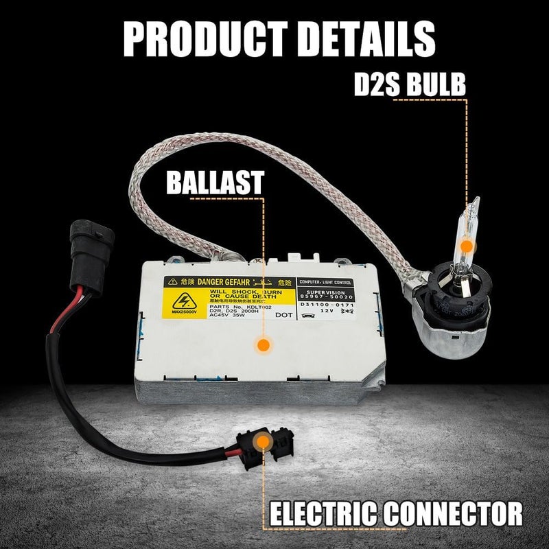 RANSOTO Xenon Headlight Ballast Control Unit with D2S Bulb - Image 2