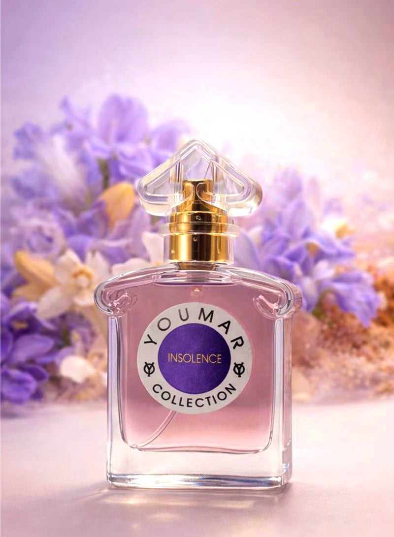 يومار عطر فاخر للنساء من مجموعة يومار، إنسولانس رقم 0115، 25 مل | عطر يدوم طويلاً للنساء برائحة البنفسج والسوسن والفانيليا البودرية | أفضل عطر للنساء - Image 2