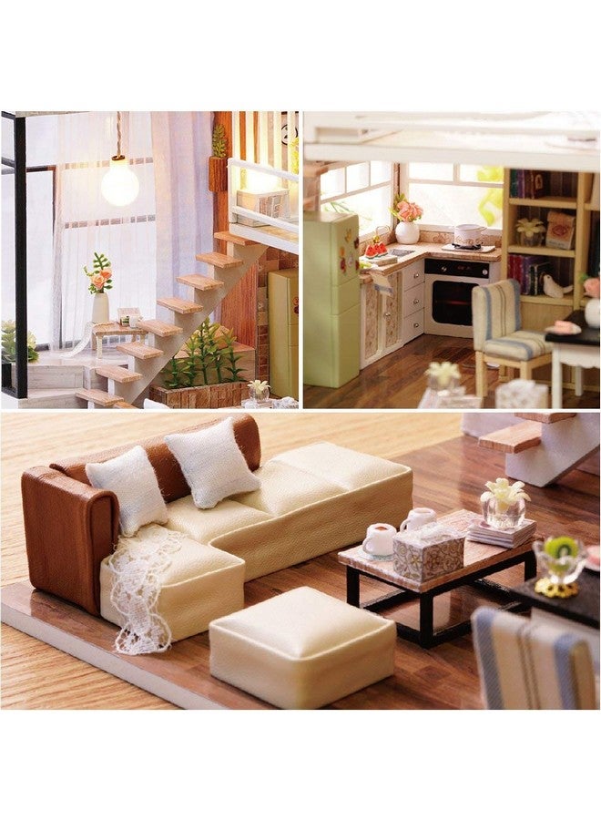 فليفر مجموعة منزل دمى Flever المصغرة DIY مع غرفة إبداعية مع أثاث لهدية عيد الحب الرومانسية (انتظر الوقت) - Image 5