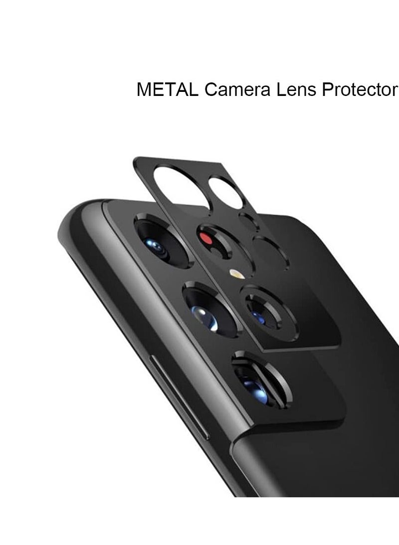 Ibywind Screen Protector For Samsung Galaxy S21 Ultra 5G 6.8 Inches With 2 Pcs Flexible Tpu Film 1Pc Camera Lens Protector 1Pc Backing Carbon Fiber Film Fingerprint Reader Easy To Install - Image 5