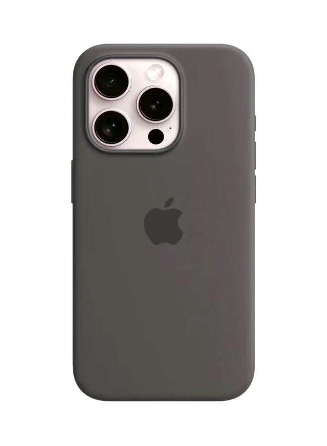 KASTWAVE iPhone 15 Pro Max Silicone Case Cover, Liquid Gel Soft Ultra Slim Shockproof Back Cover Full Body Protection, Easy To Disassemble，Carbon Black - Image 1