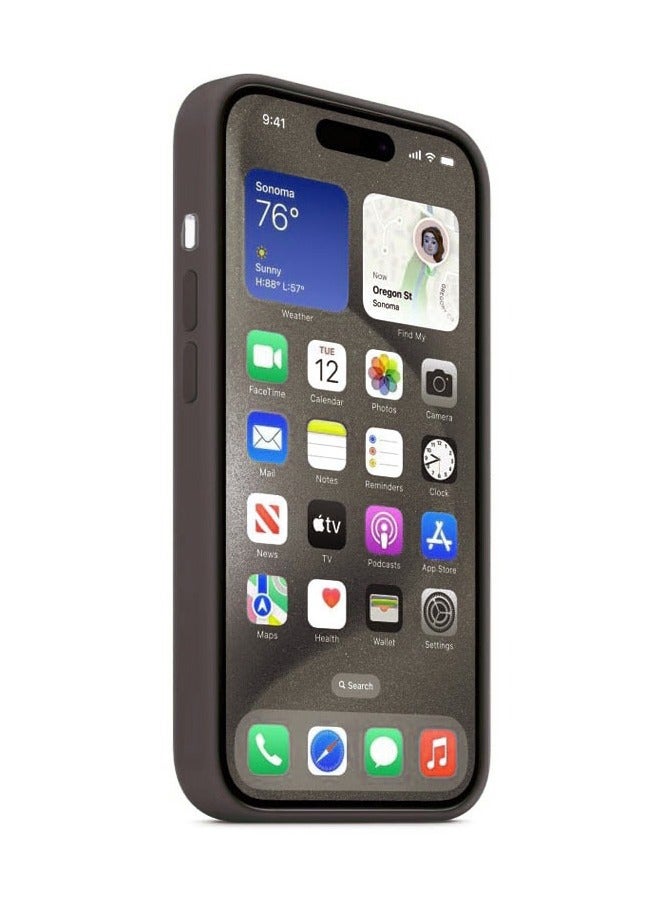 KASTWAVE iPhone 15 Pro Max Silicone Case Cover, Liquid Gel Soft Ultra Slim Shockproof Back Cover Full Body Protection, Easy To Disassemble，Carbon Black - Image 3