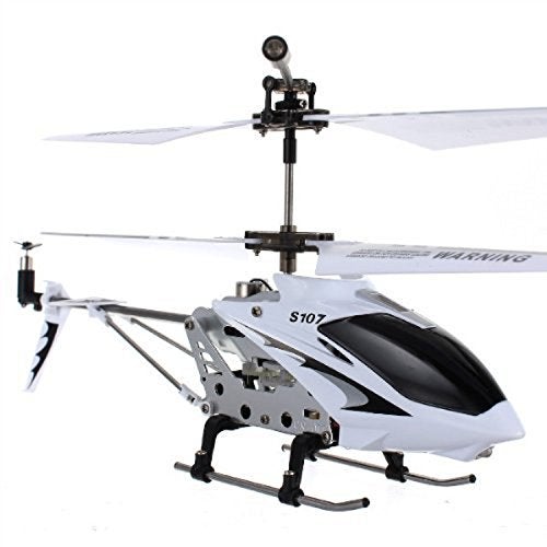 Syma S107G 3 Channel RC Helicopter with Gyro, White and silver - Image 1