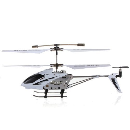 Syma S107G 3 Channel RC Helicopter with Gyro, White and silver - Image 3