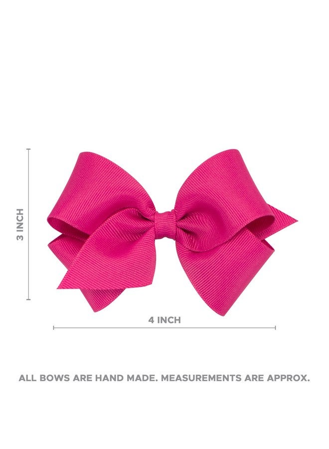 Wee Ones Girls' Classic Grosgrain Hair Bows on a WeeStay No-Slip Hair Clip, Handmade, Small Sized Bow, Yellow - Image 5