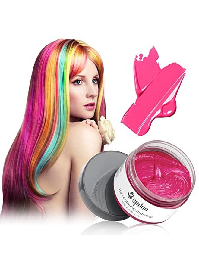 Spdoo Pink Temporary Hair Color Dye Hair Color Wax Hair Coloring Wax Mud For Men Women Kids Daily Party Cosplay Halloween Diy Hair Color - Image 1