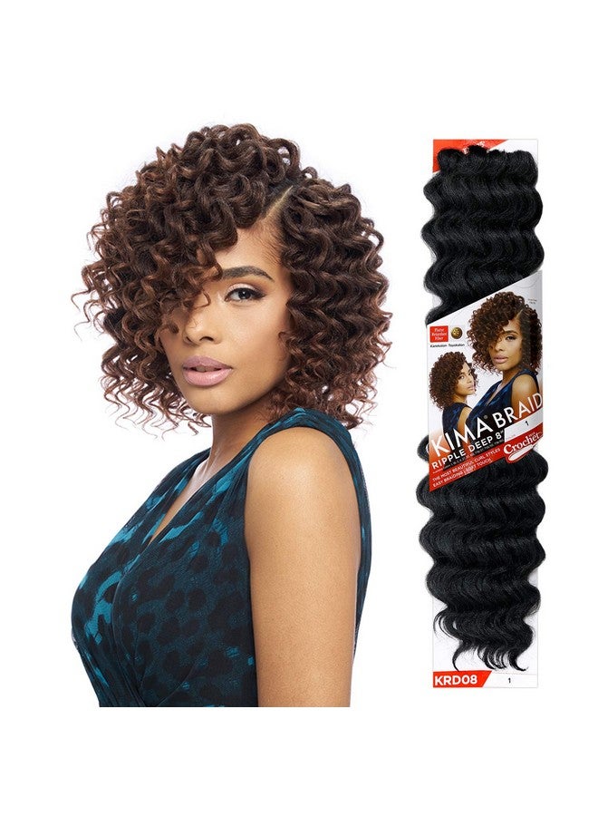 Harlem 125 Multi Pack Deals! Harlem125 Synthetic Hair Braids Kima Braid Ripple Deep 8" (4Pack T1B/30) - Image 3