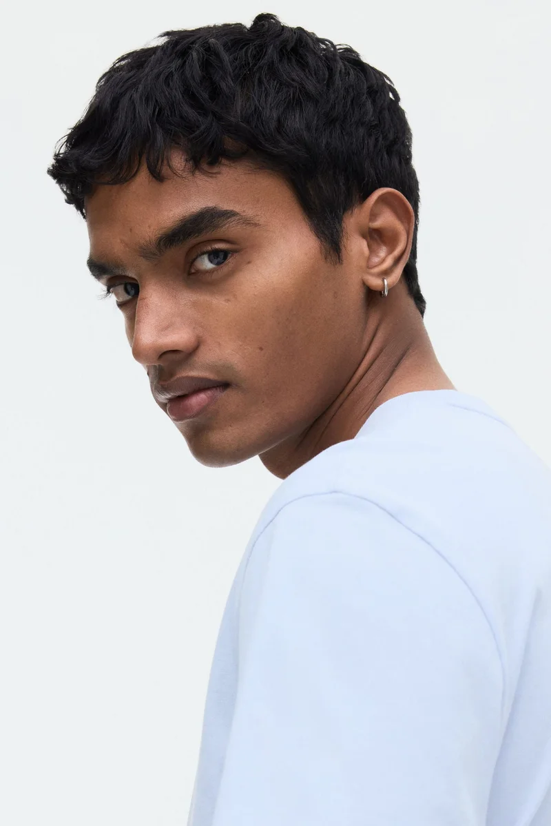 H&M  Cotton T-shirt Regular Fit for Men | Best Price UAE