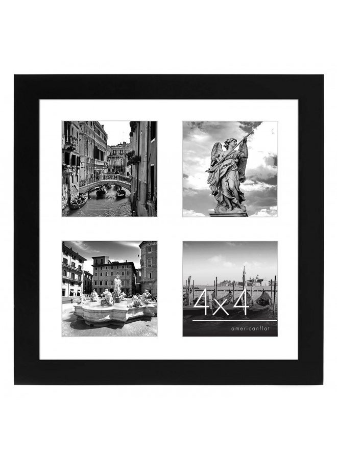 Americanflat 10x10 Collage Picture Frame with Shatter-Resistant Glass - Fits Four 4x4 Photos or One 10x10 Picture - Gallery Frame Set - Signature Collection - Photo Frame for Wall Display - Black - pzsku/Z9C74660E54CD8392A2F1Z/45/_/1731078039/c189f942-65ae-4b97-a2f5-aac6b609e319