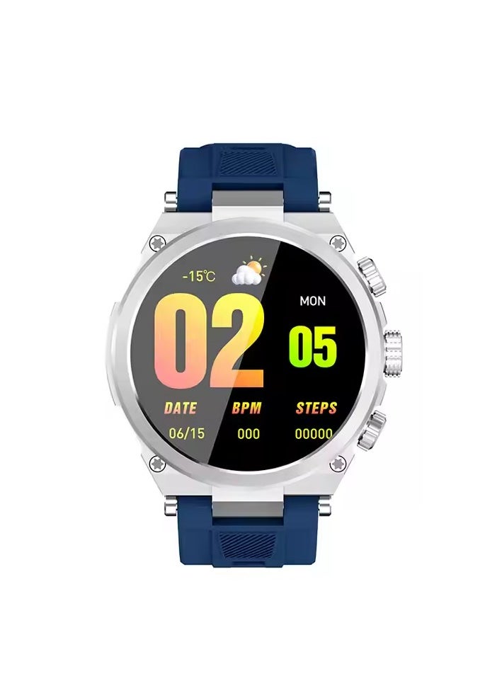 WISME - Wisme WS-23 Round Smart Watch Blue - Image 1