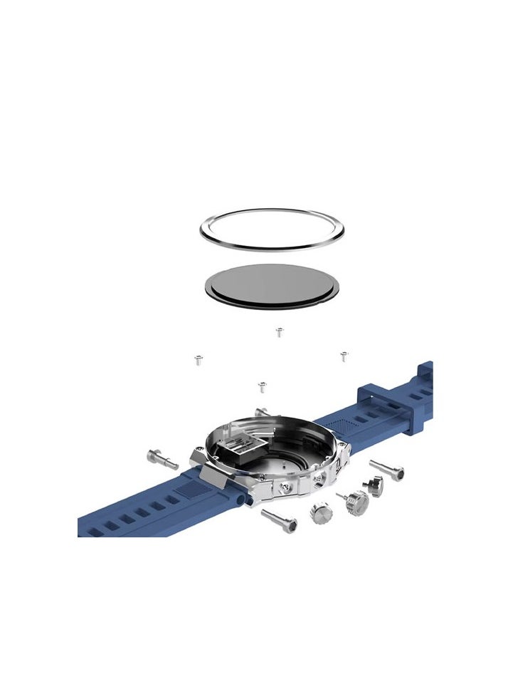 WISME - Wisme WS-23 Round Smart Watch Blue - Image 1