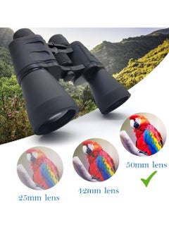 NAFO 20x50 Zoom Long Distance Professional Binocular, Lightweight Waterproof Focus Lens Binocular for Kids and Adults, Durbin for Birdwatching Trekking Hiking Sports Sightseeing (Black)  - Image 2