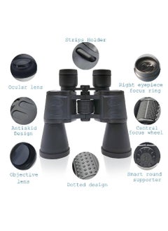 NAFO 20x50 Zoom Long Distance Professional Binocular, Lightweight Waterproof Focus Lens Binocular for Kids and Adults, Durbin for Birdwatching Trekking Hiking Sports Sightseeing (Black)  - Image 4