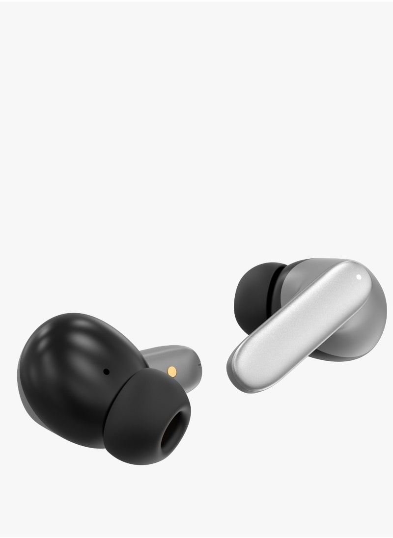 GREEN LION - Florence TWS True Wireless ENC Earbuds with Low Latency and Touch Control / Gaming Mode / Voice Assistant / Quad-Mic / Type-C Charging / Seamless Sound and Zero Lag / Up to 6 Hours Working Time - Silver - Image 1