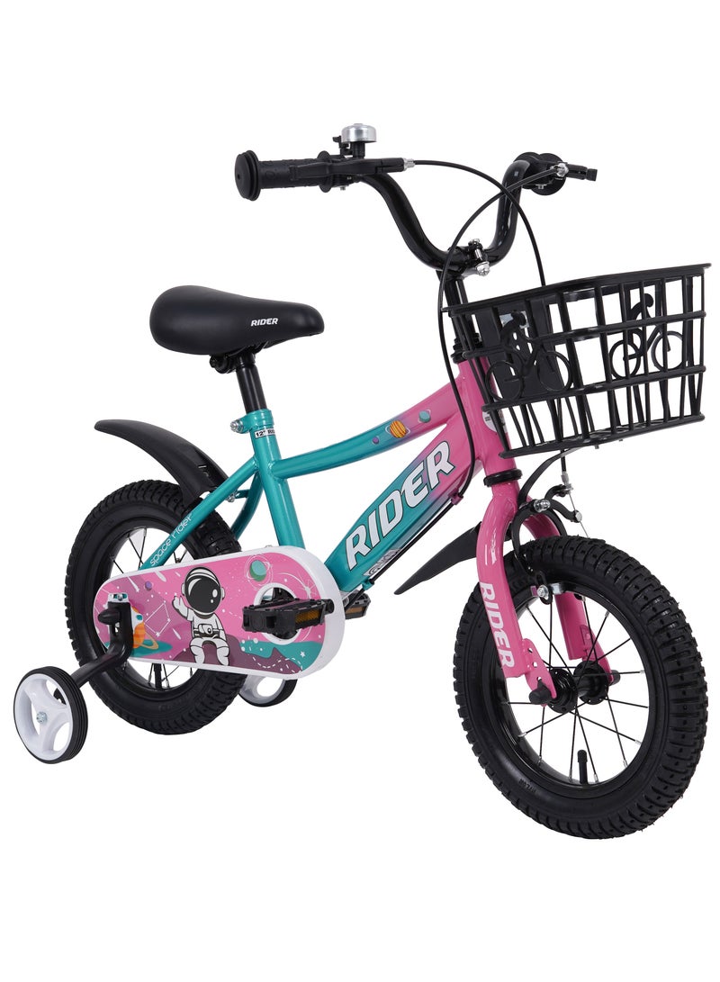 Vaux Elgo Mountain Bike || 14 Inch Wheel Size||For Unisex Kids || Adjustable Seat || Rider 100% Assembled || Pink - Image 2