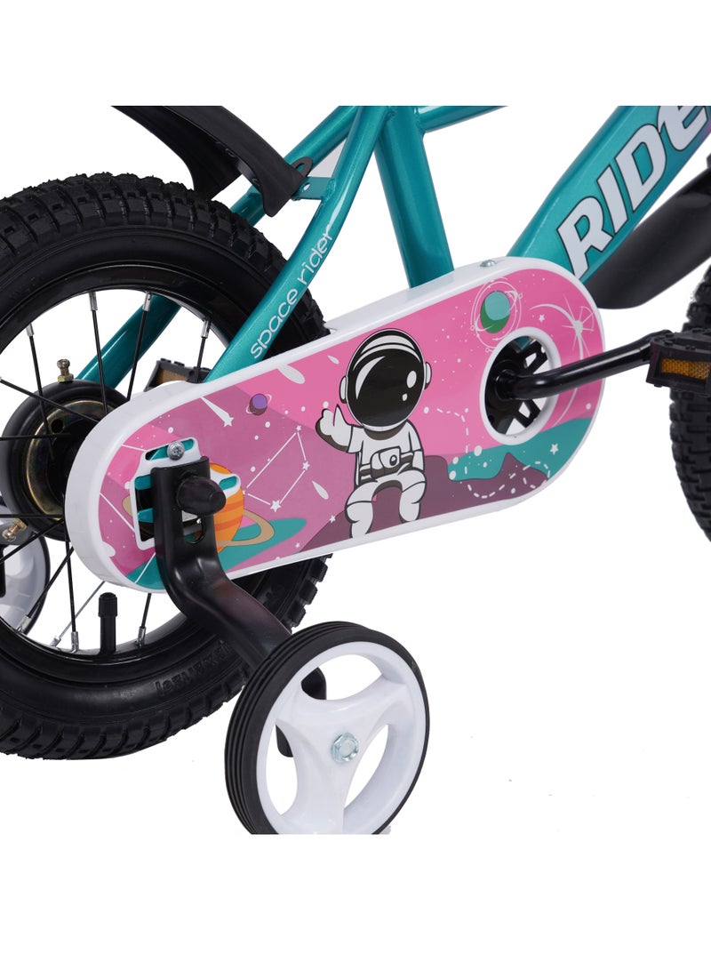 Vaux Elgo Mountain Bike || 14 Inch Wheel Size||For Unisex Kids || Adjustable Seat || Rider 100% Assembled || Pink - Image 3