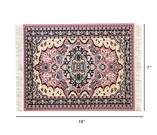 Inusitus Set of 2 Rug Mouse Pads - Turkish Style Carpet Computer Mousemat - Desktop Gift Set (Set-of-2) - Image 3