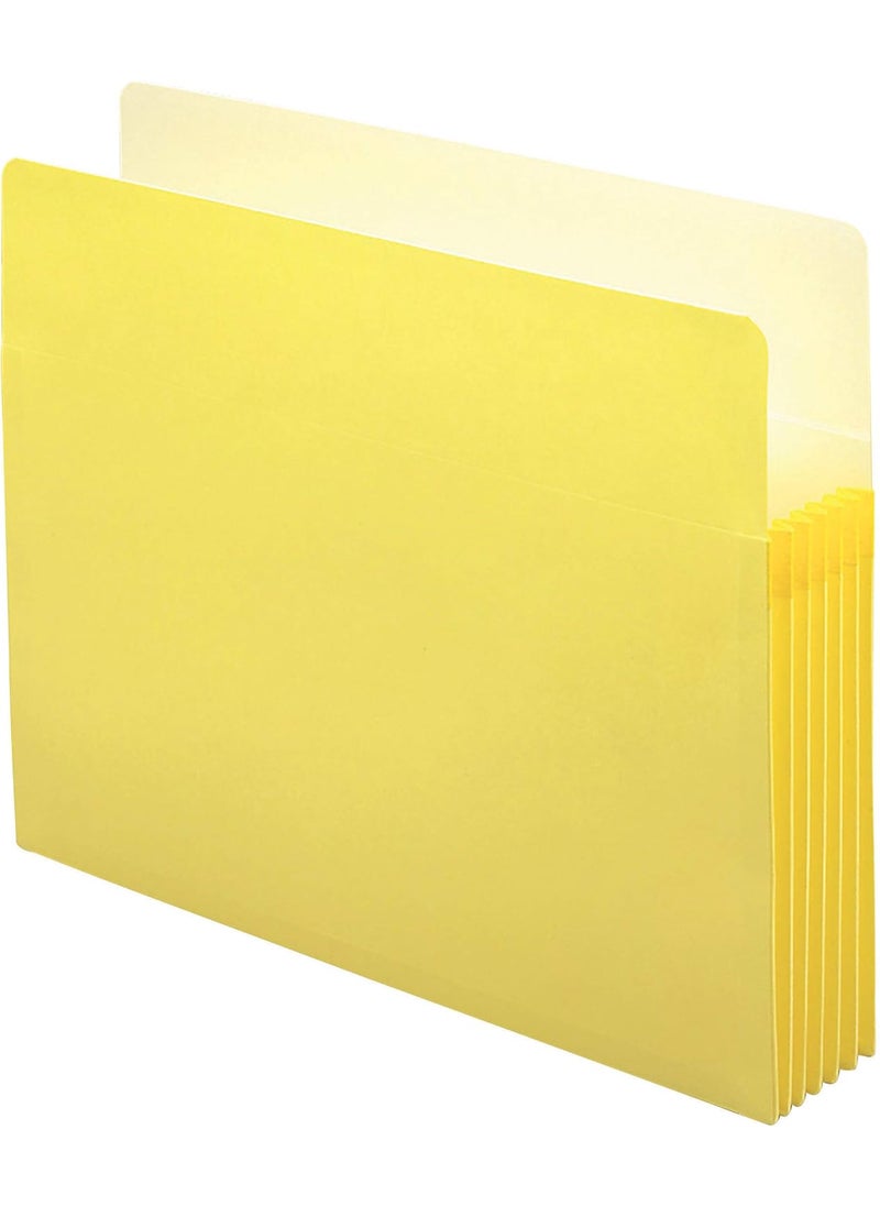 Smead Smead Pocket Letter Straight 575Inch Expansion Yellow 10 per Box 73243  - Image 1