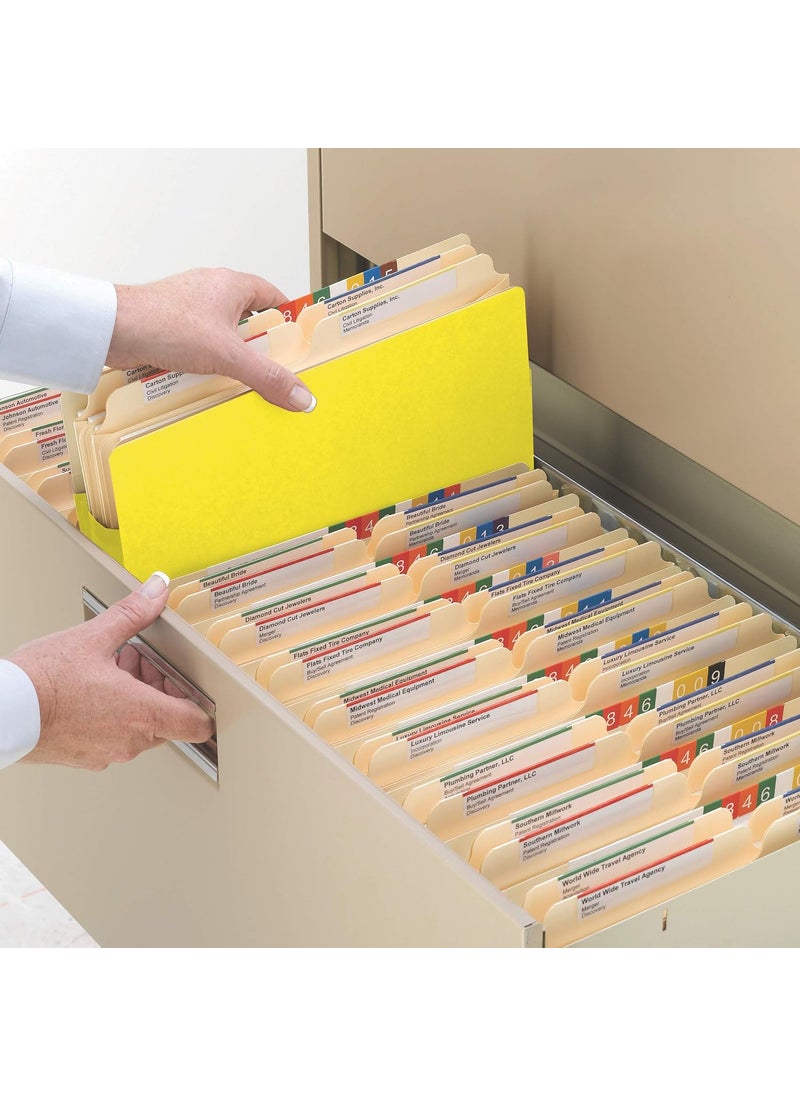 Smead Smead Pocket Letter Straight 575Inch Expansion Yellow 10 per Box 73243  - Image 4