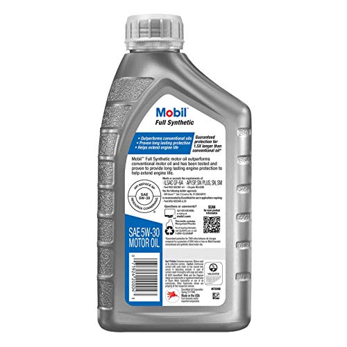 Mobil Full Synthetic Motor Oil 5W30 1 Quart - Image 4