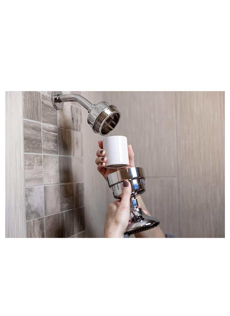 2-Pack Premium Replacement Filter Cartridges for Stage 25 (Without Housing), Compatible with Any Similarly Designed Shower Filters of Stage 15, 20, and 25