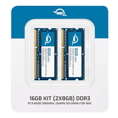 OWC 16GB (2 x 8GB) PC8500 DDR3 1066MHz SO-DIMMs ترقية ذاكرة RAM متوافقة مع iMac و Mac mini 2010 و MacBook 2010 و MacBook Pro 13 2010 - Image 2