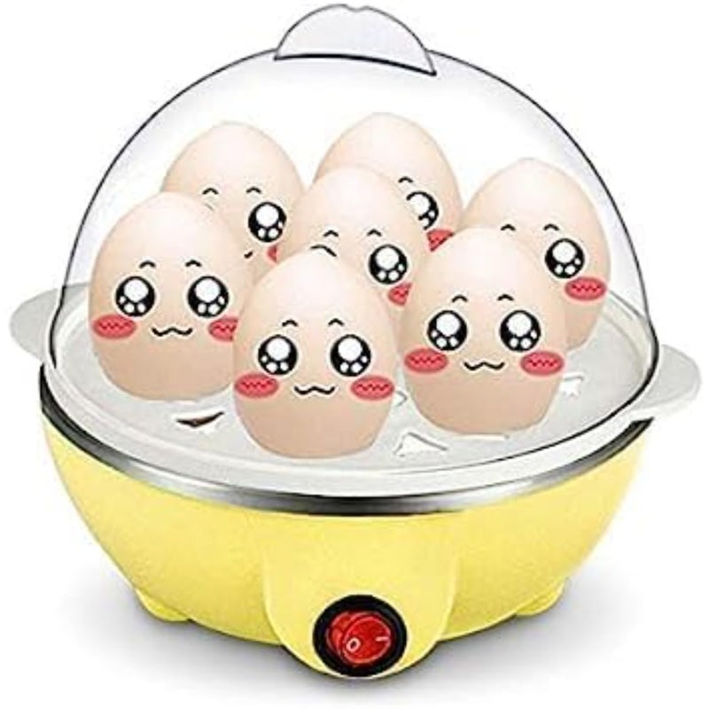 ZAMZIN Electric Egg Cooker Boiler Maker - 7 Egg Capacity, Soft, Medium or Hard Boil, Noise-Free Technology, Auto Shut Off - White, Includes Egg Slicer - Fast & Easy Cooking, Ideal for Breakfast - Image 5