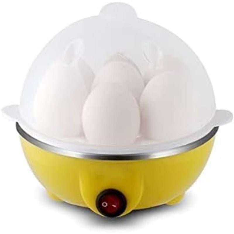 ZAMZIN Electric Egg Cooker Boiler Maker - 7 Egg Capacity, Soft, Medium or Hard Boil, Noise-Free Technology, Auto Shut Off - White, Includes Egg Slicer - Fast & Easy Cooking, Ideal for Breakfast - Image 2