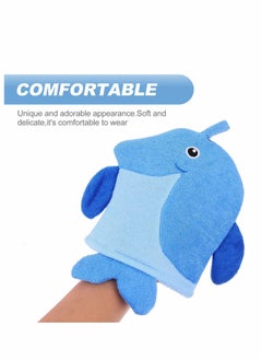 SYOSI Sponges for Bath, 5pcs Kids Sponge Mitt Glove, Baby Super Soft, Toddler Cute Animal Shower Bathing Loofah Wash Gloves Body Scrub  - Image 3