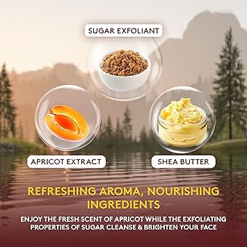 OKAY Pure Naturals Apricot Brown Sugar Facial Scrub 6 Ounce 017 kg - Image 3